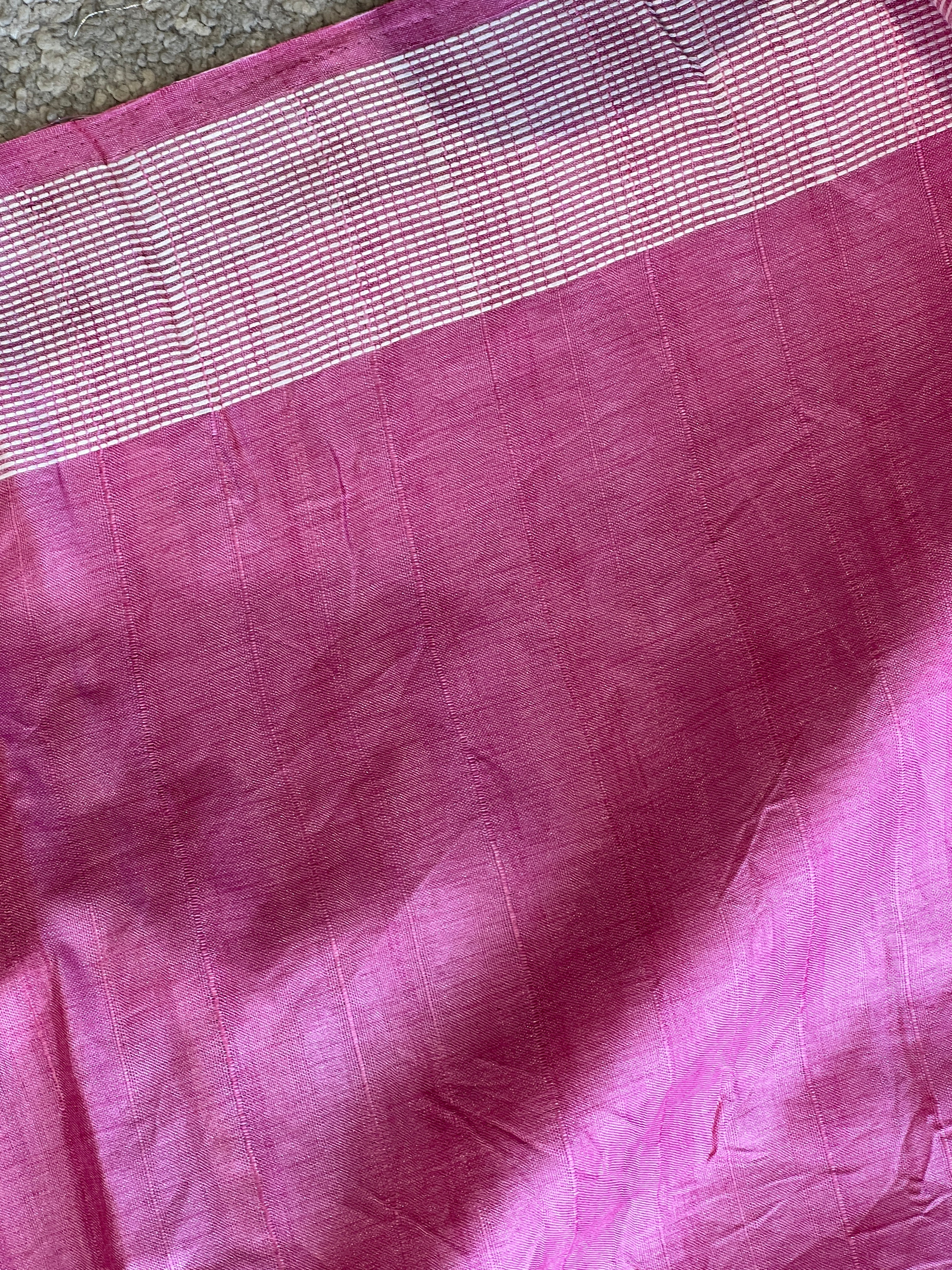 Machine Embroidery Semi Tussar Saree | SUN295