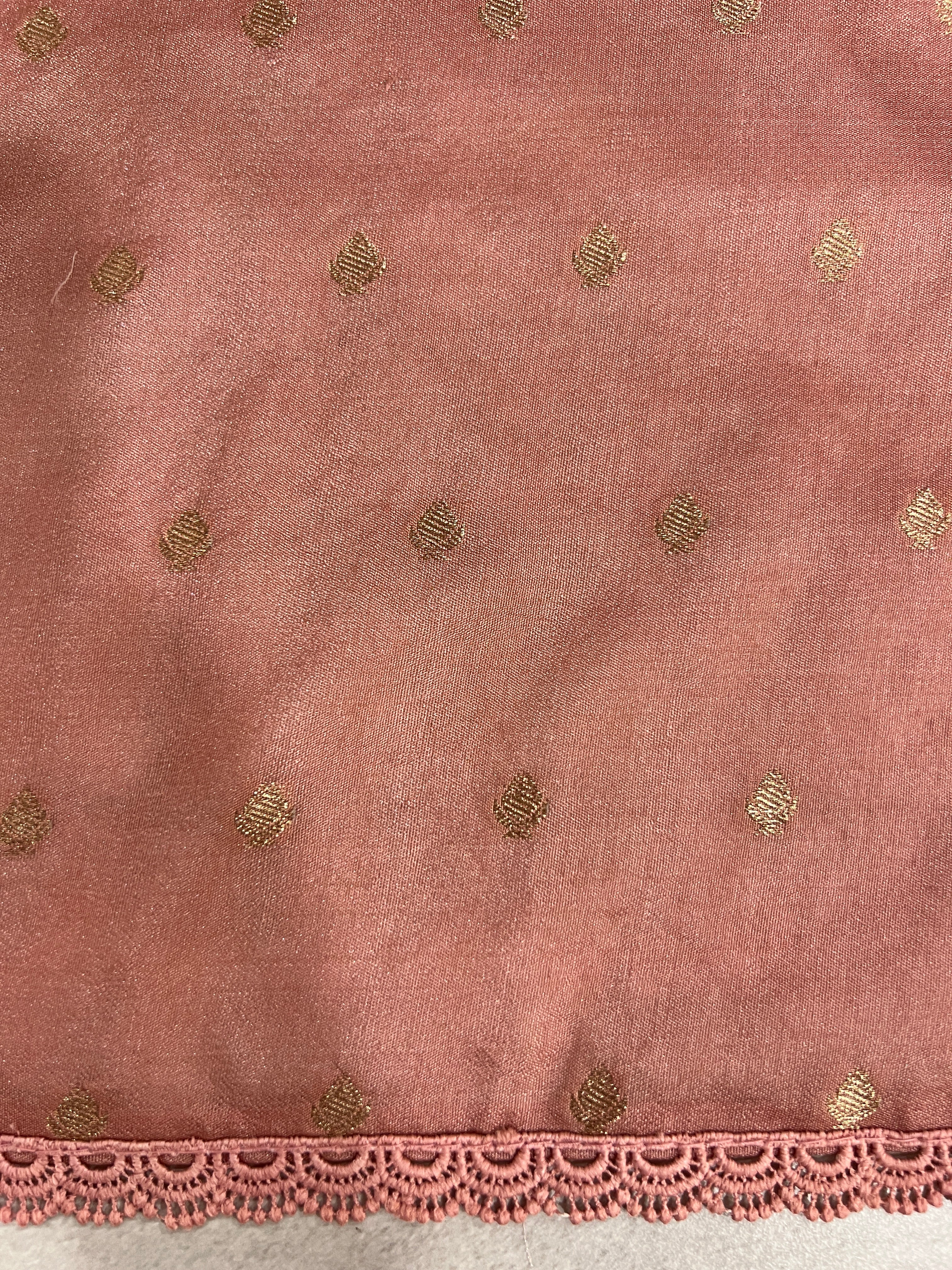 Floral Embroidery Detailed Tissue Saree | GMS263
