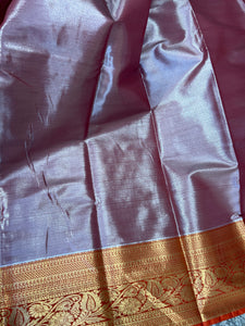 Traditional Geometric Patterned Banarasi Silk Saree | PMC129