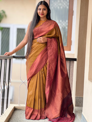 Diamond Patterned Soft Silk Saree | GR155