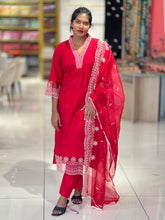 Point Embroidery Muslin Finish Kurta Set | FW318
