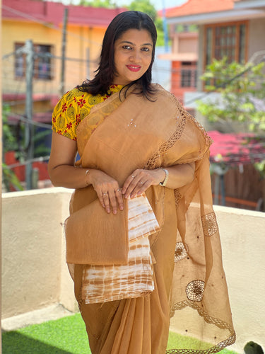 Hand Crochet  Work Pallu and Border Design Supernet Kota Saree | SF991 | PRE-ORDER