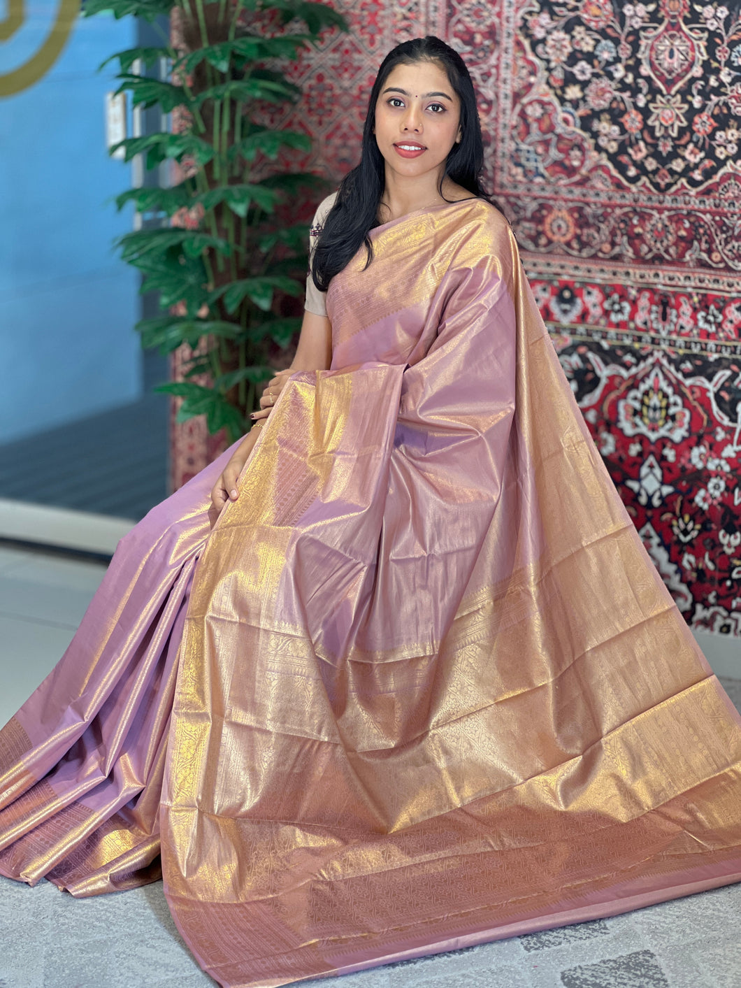 Zari Weaving Banarasi Silk Saree | PMC107