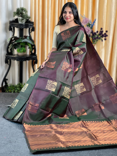 Square Buta Detailed Semi Silk Saree | SMS253