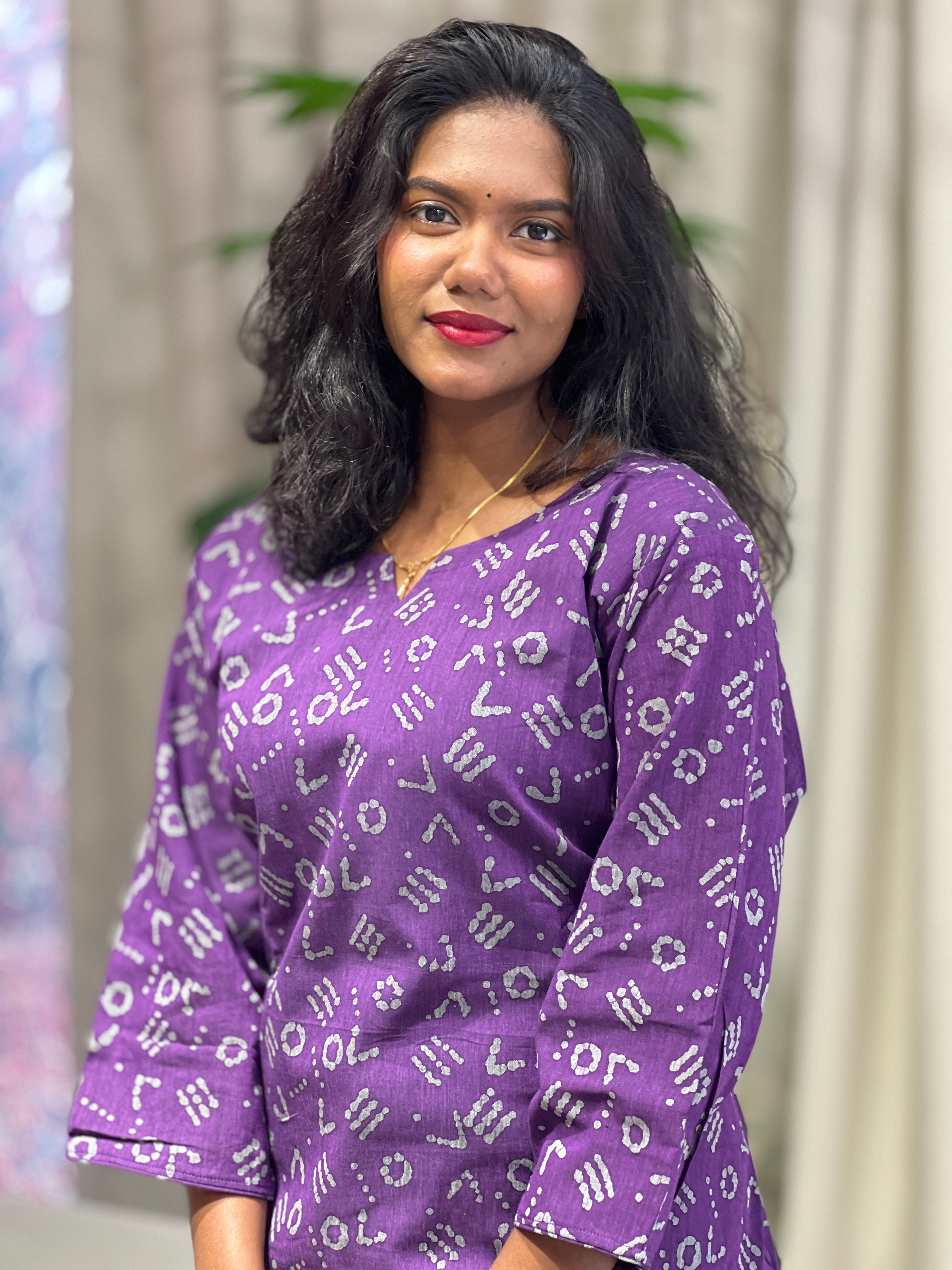 Printed Cotton Kurta | RMLA257