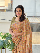 Paisley Printed Semi Silk Saree | SSN357