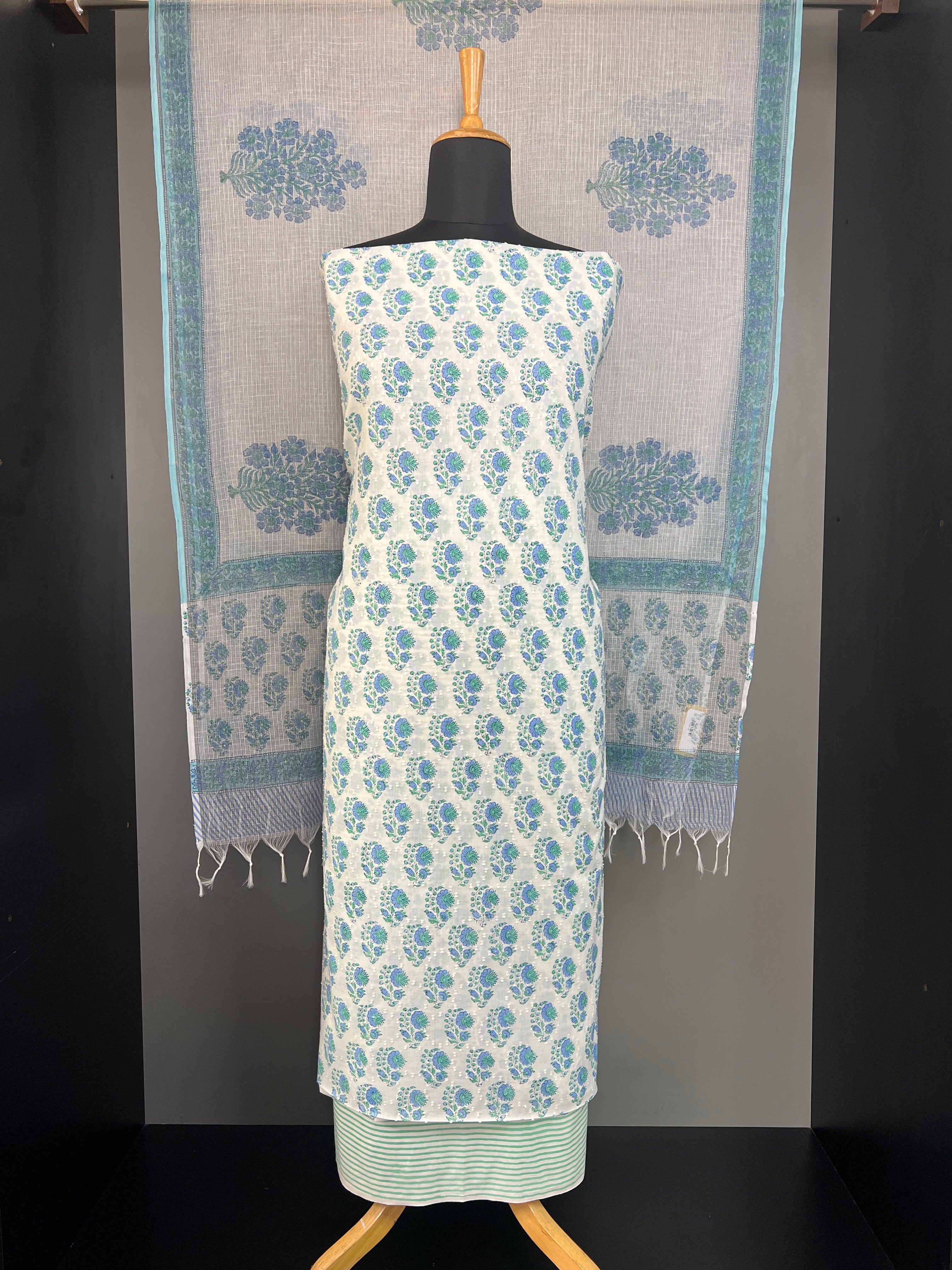 Jaipuri Buta Floral Printed Cotton Salwar Set |MF116