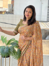 Paisley Printed Semi Silk Saree | SSN357