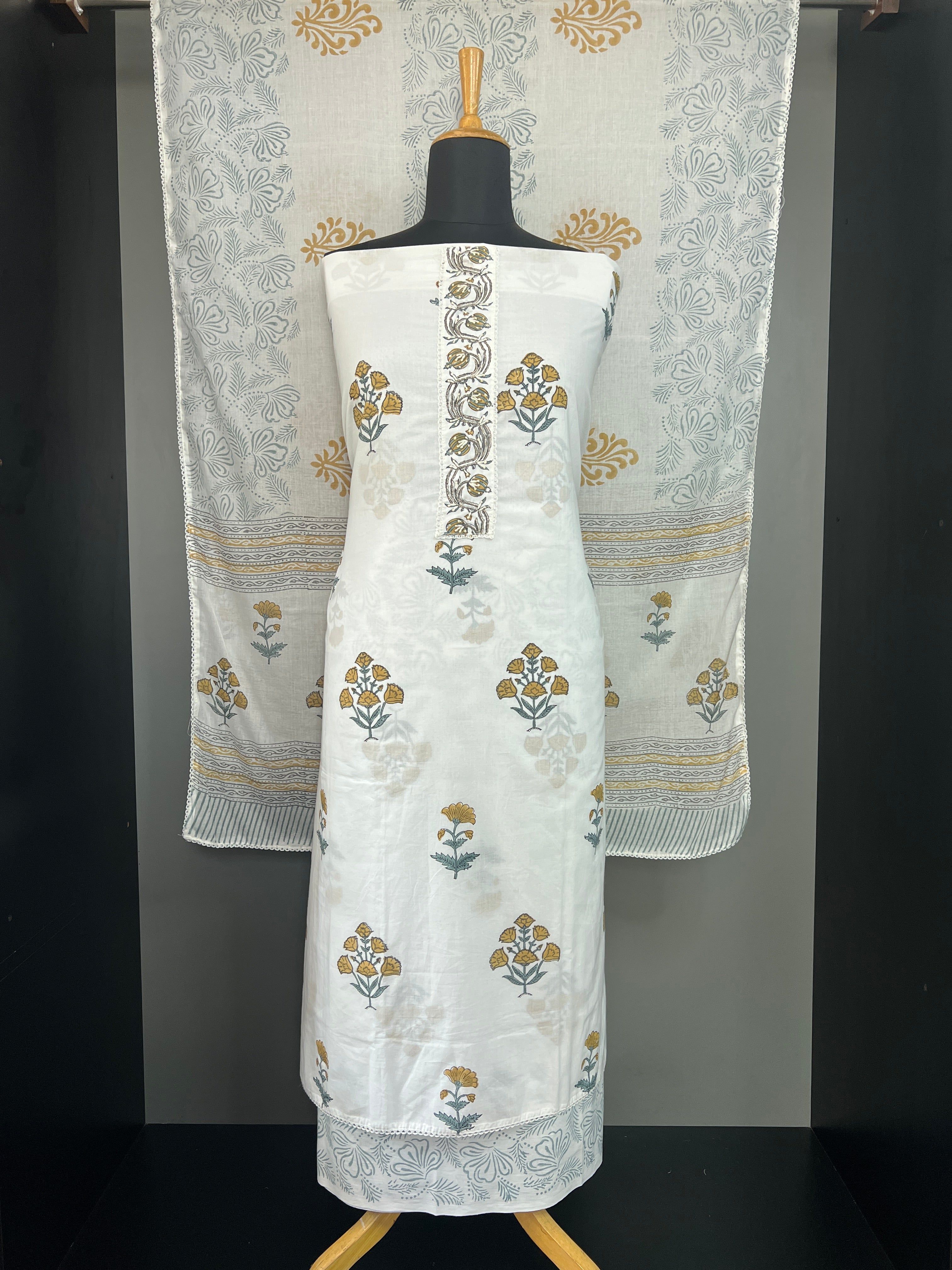Block Printed Soft Cotton Salwar Set | SSC142