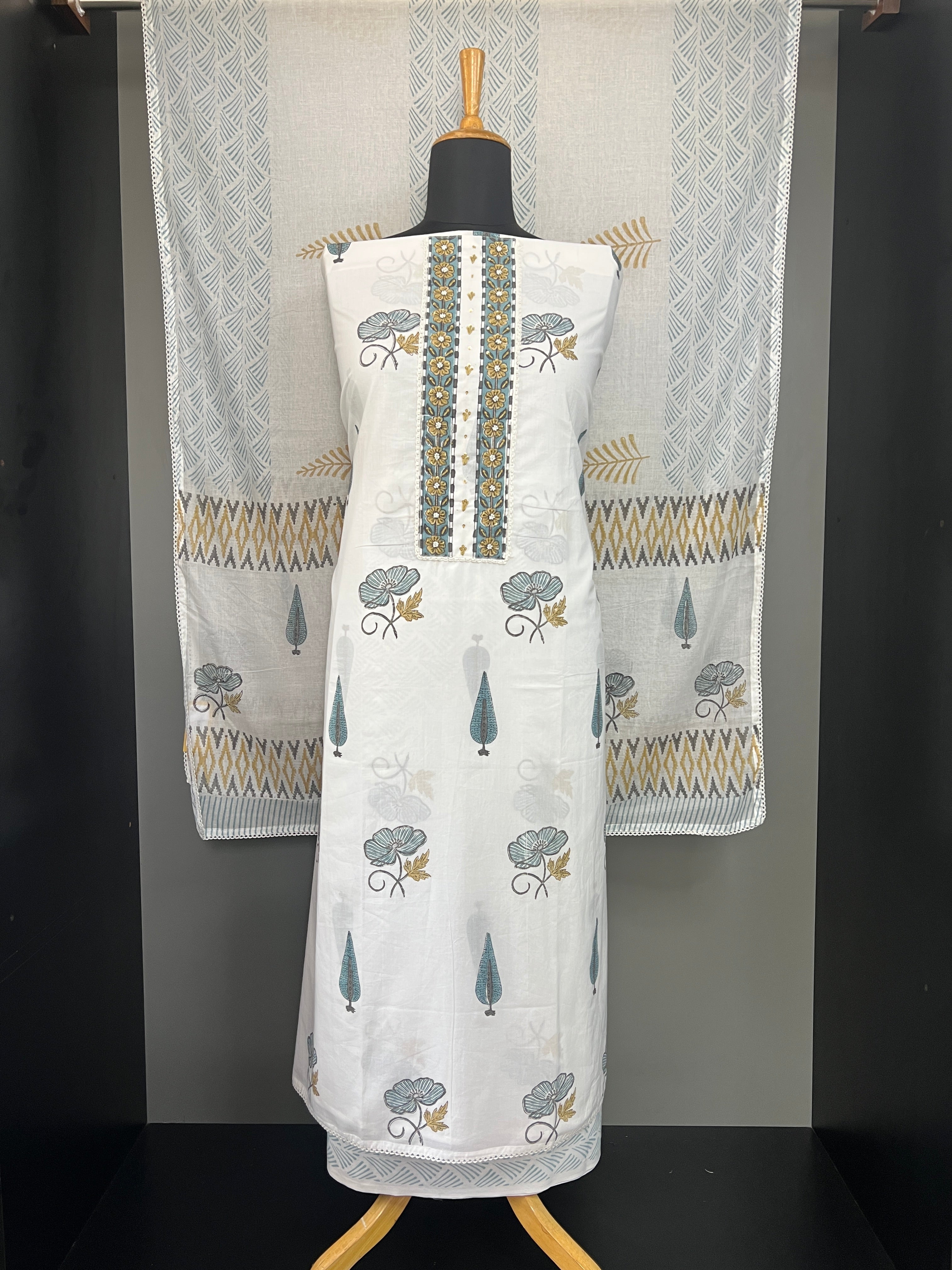 Block Printed Soft Cotton Salwar Set | SSC141