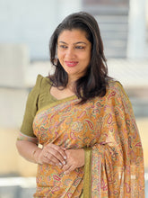 Paisley Printed Semi Silk Saree | SSN357