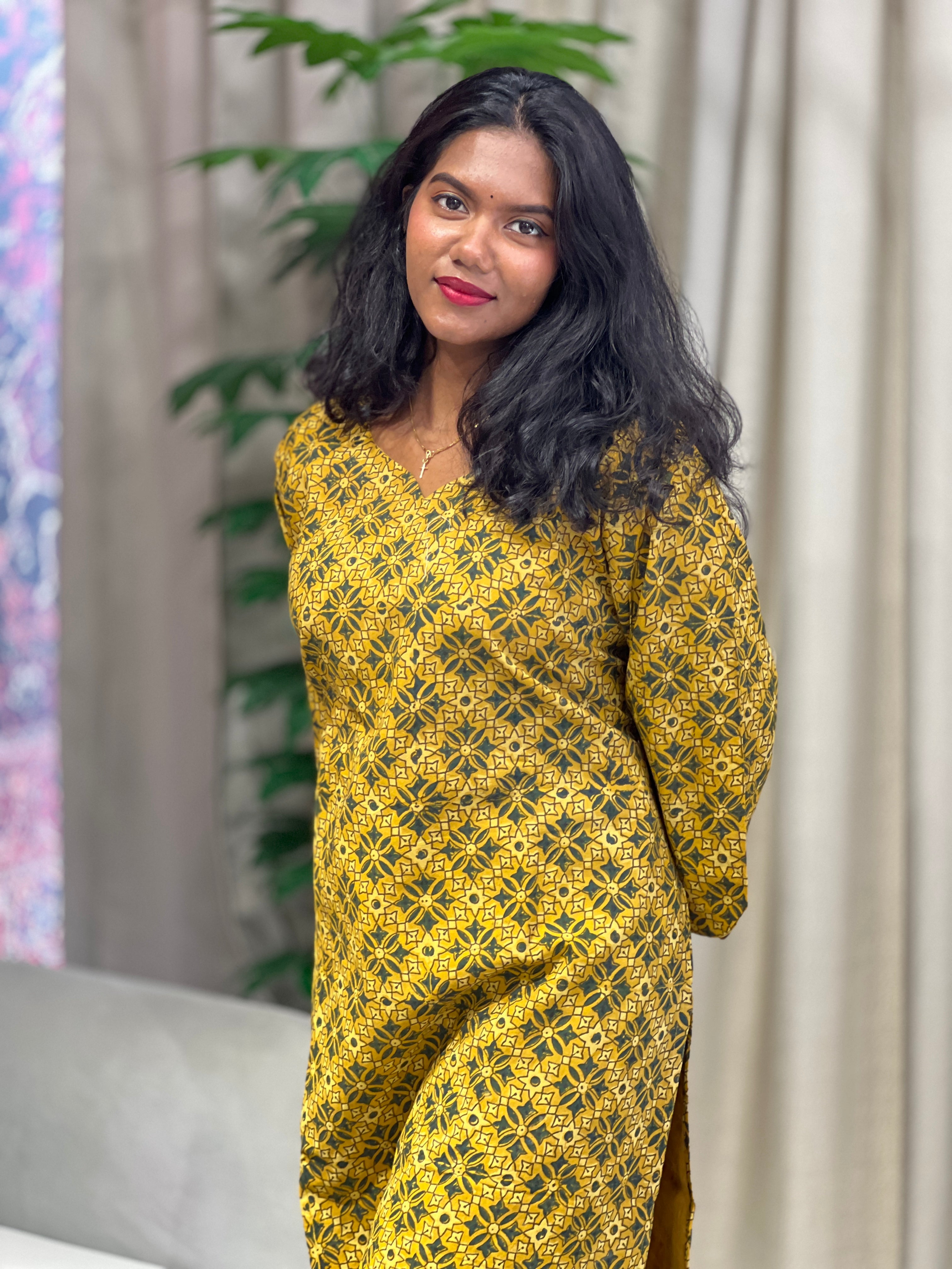 Printed Cotton Kurta | RMLA206