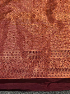 Diamond Patterned Soft Silk Saree | GR154