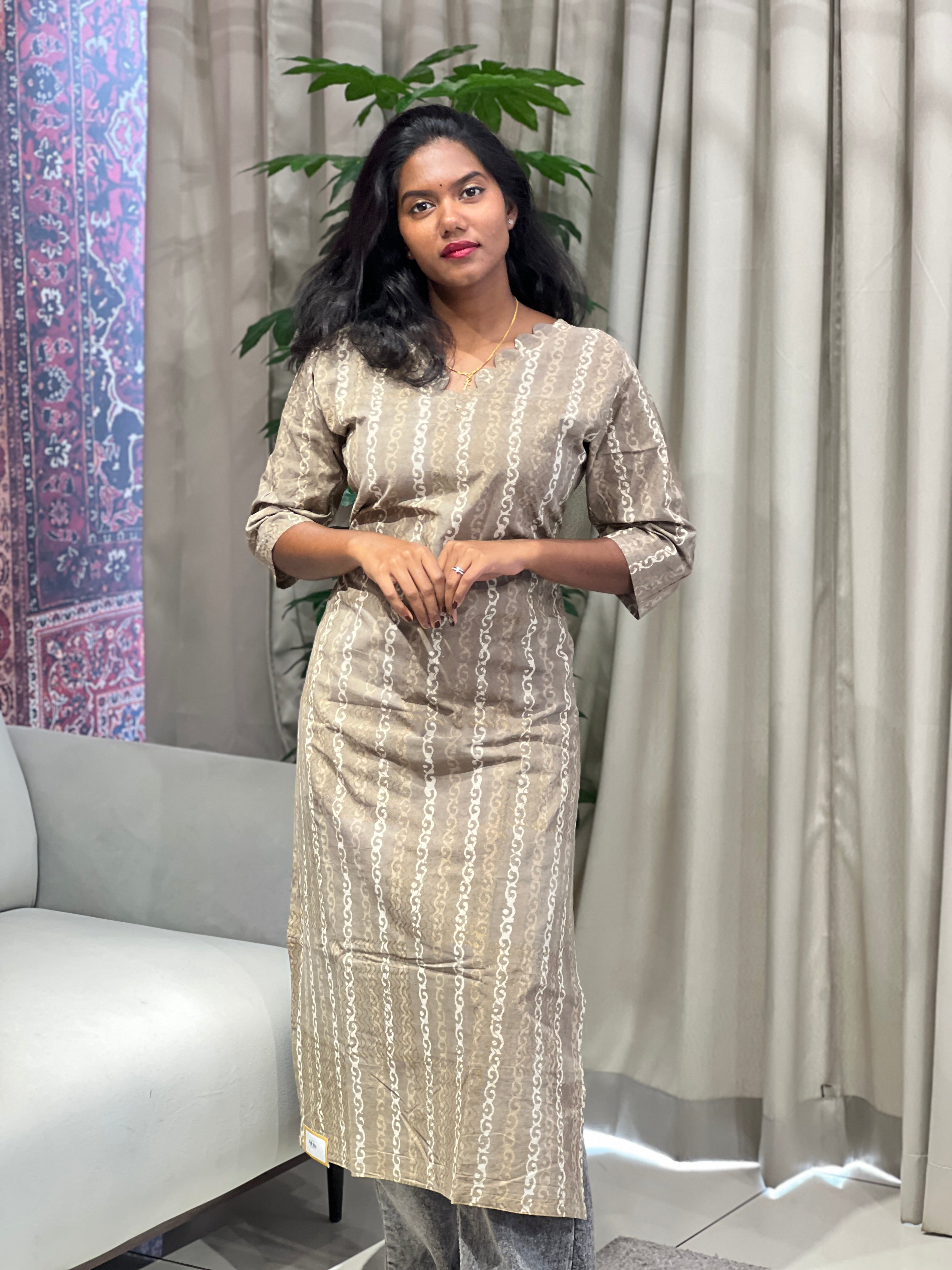 Printed Cotton Kurta | RMLA231