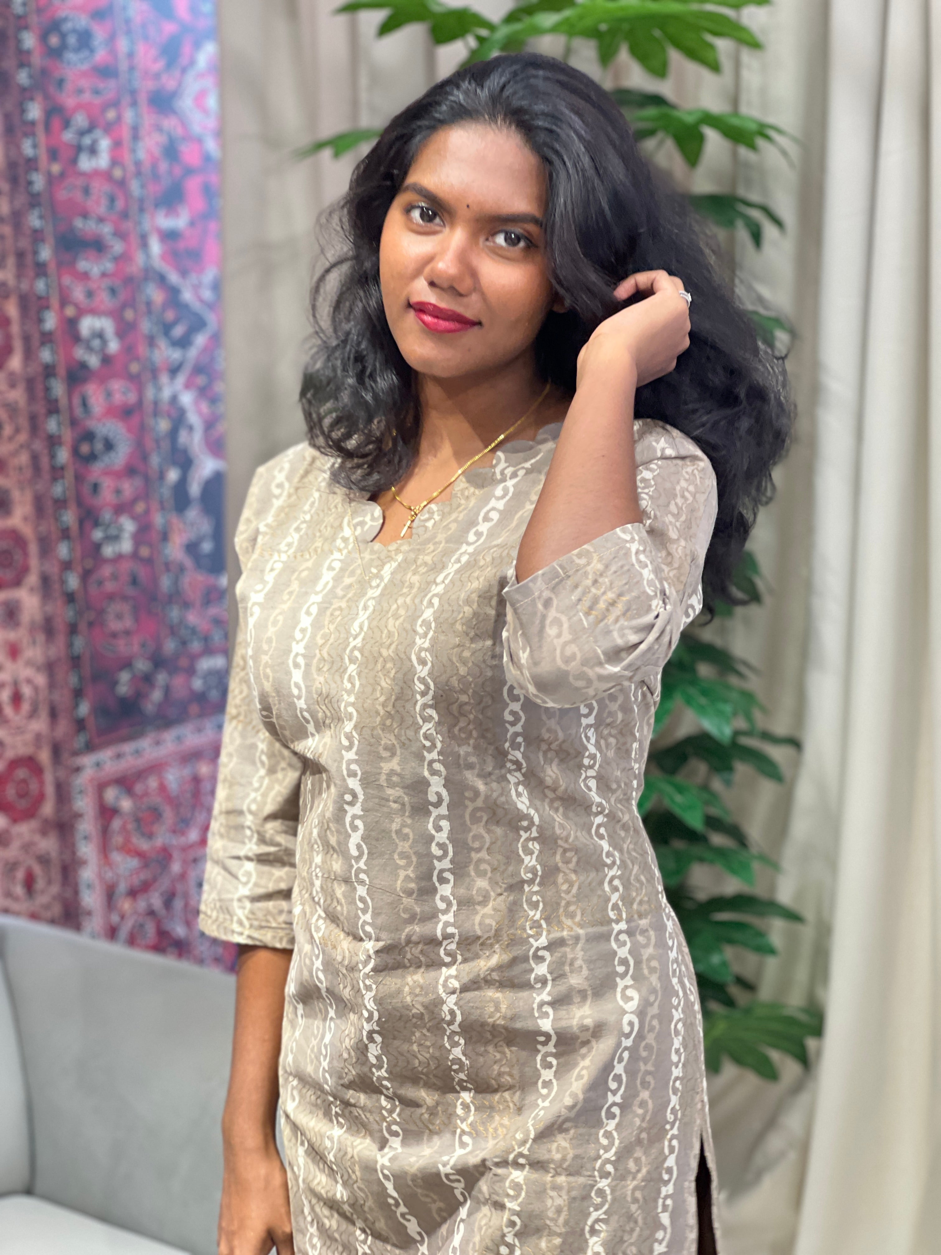 Printed Cotton Kurta | RMLA231