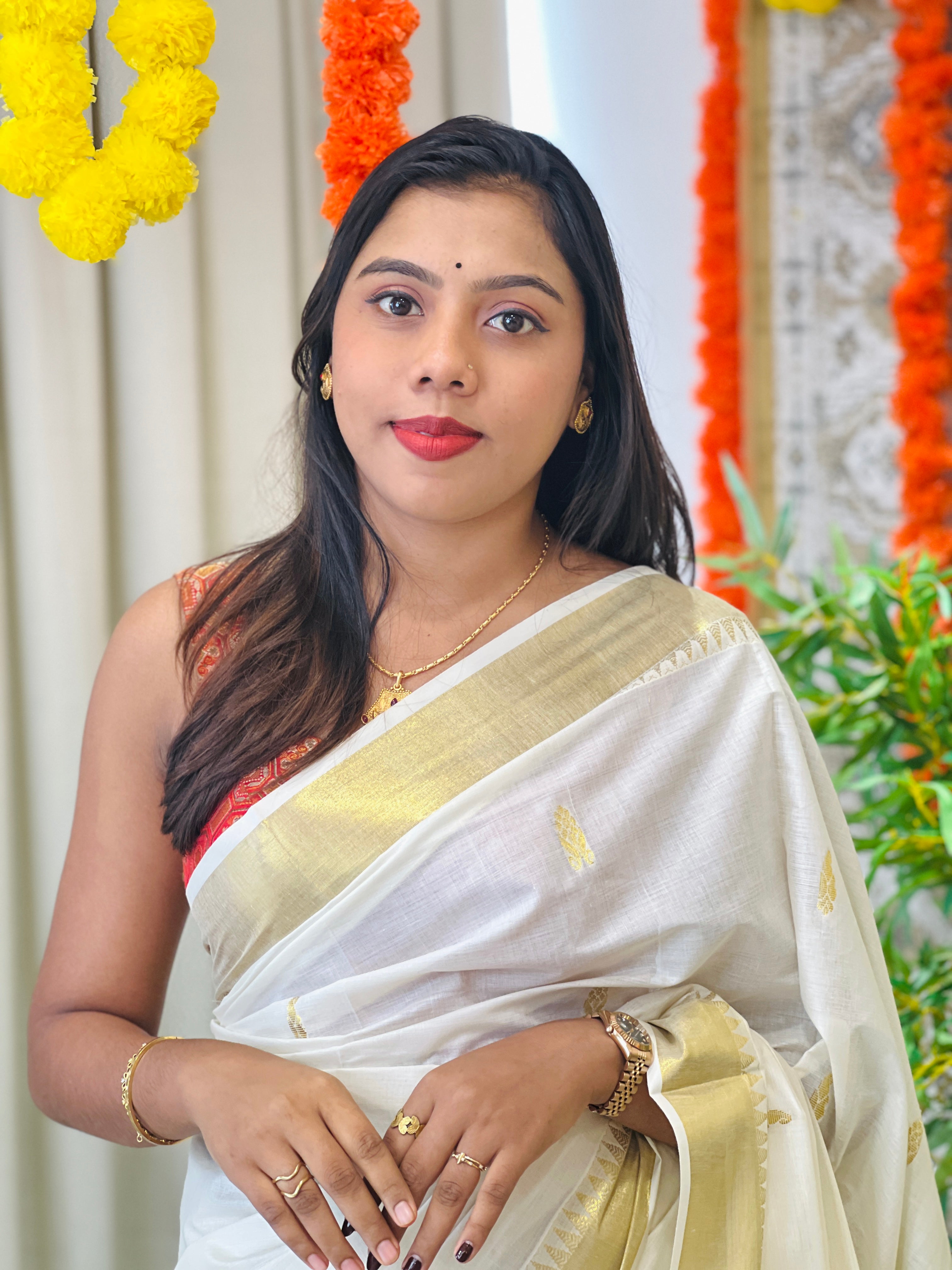 Traditional  Kerala Cotton Saree | RLF193