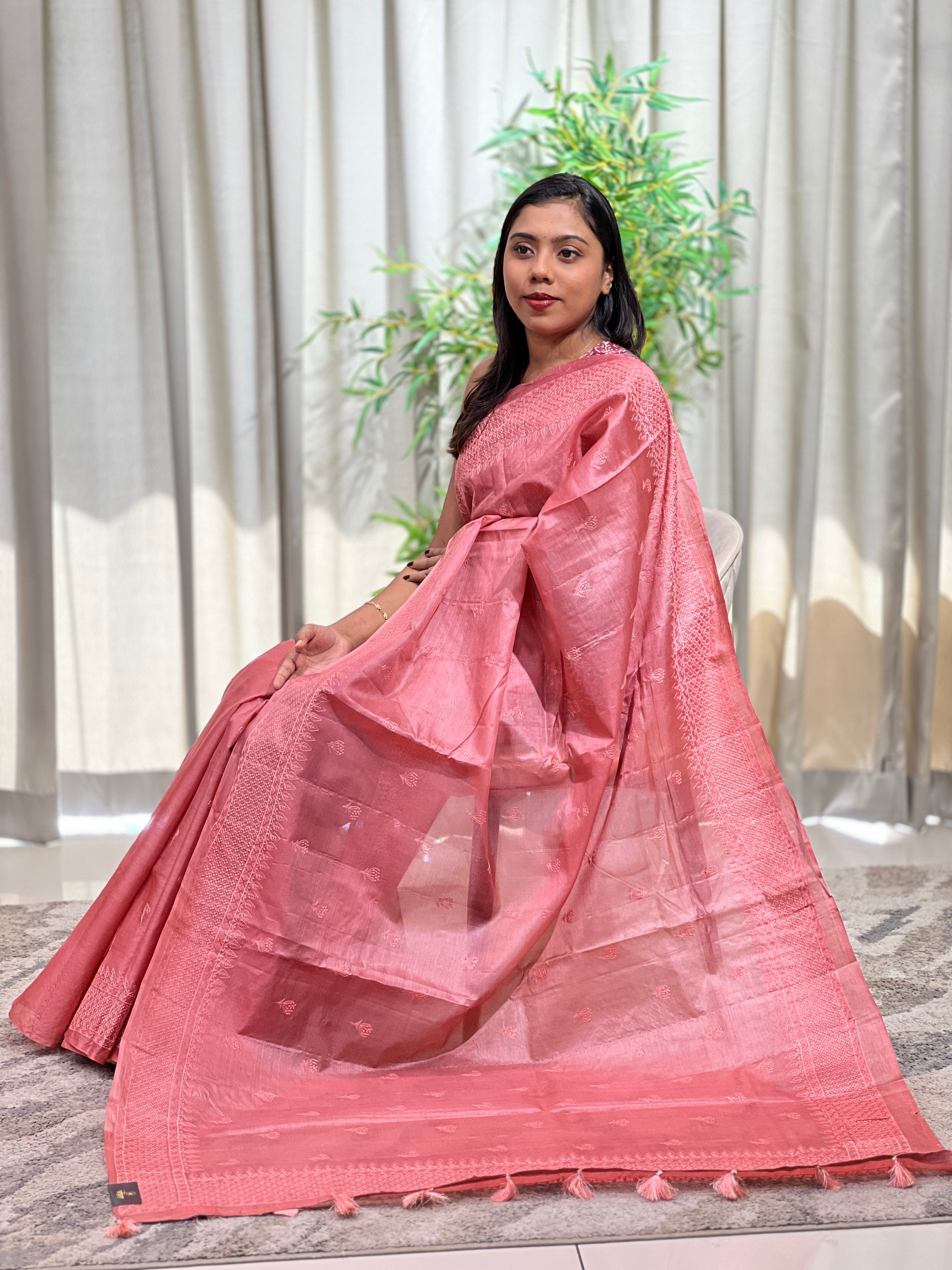 Buta Woven Tussar Saree | ZSS112