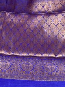 Banarasi Patterned Muga Tussar Saree | SK413