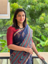 Hand Block Print Design Kota Doria Saree | VFC417