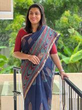 Hand Block Print Design Kota Doria Saree | VFC417