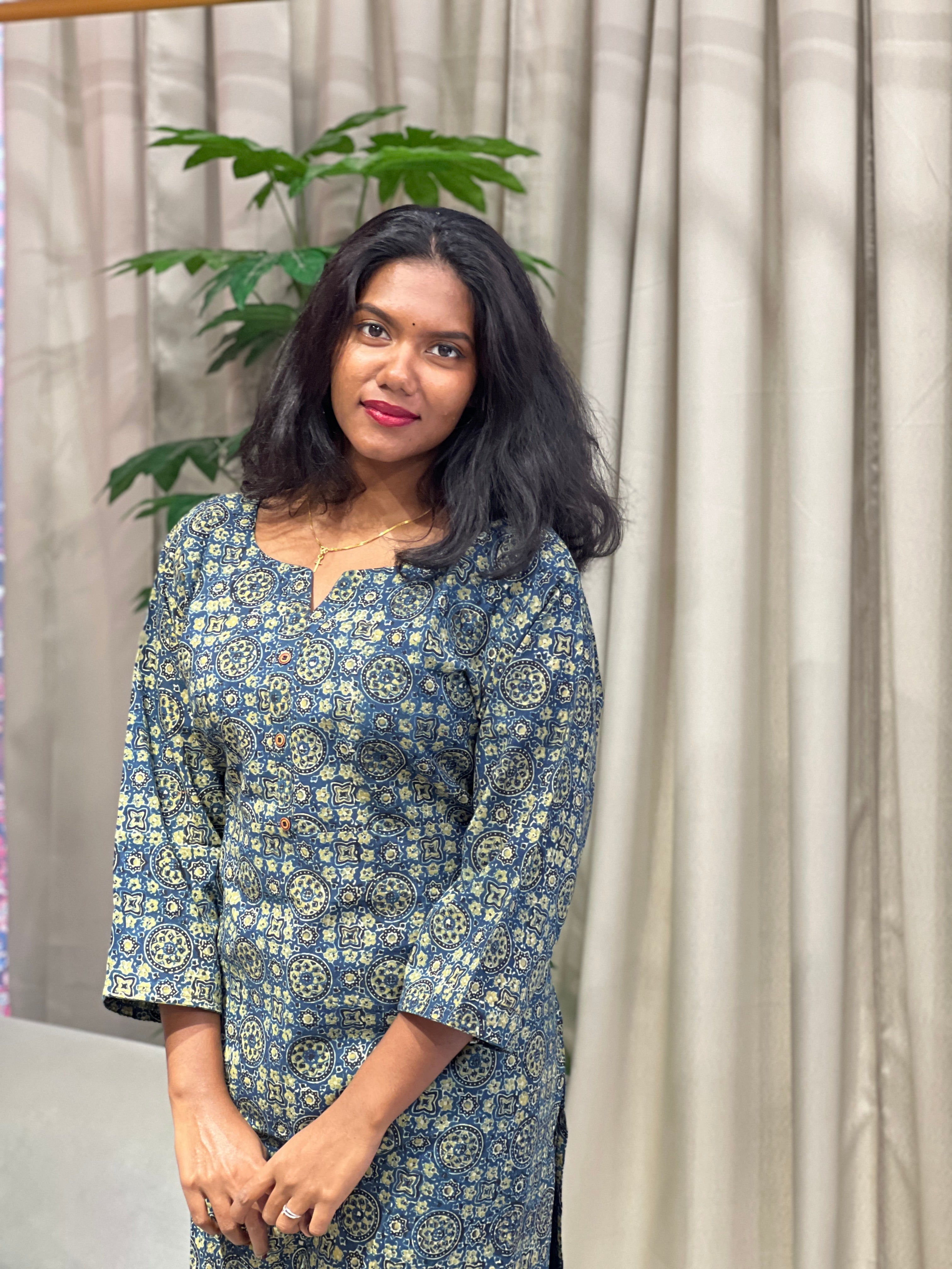 Printed Cotton Kurta | RMLA220