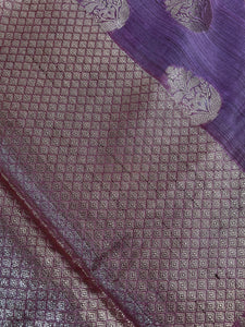 Bhagalpuri Linen Saree With Banarasi Weaving Pattern | SK409