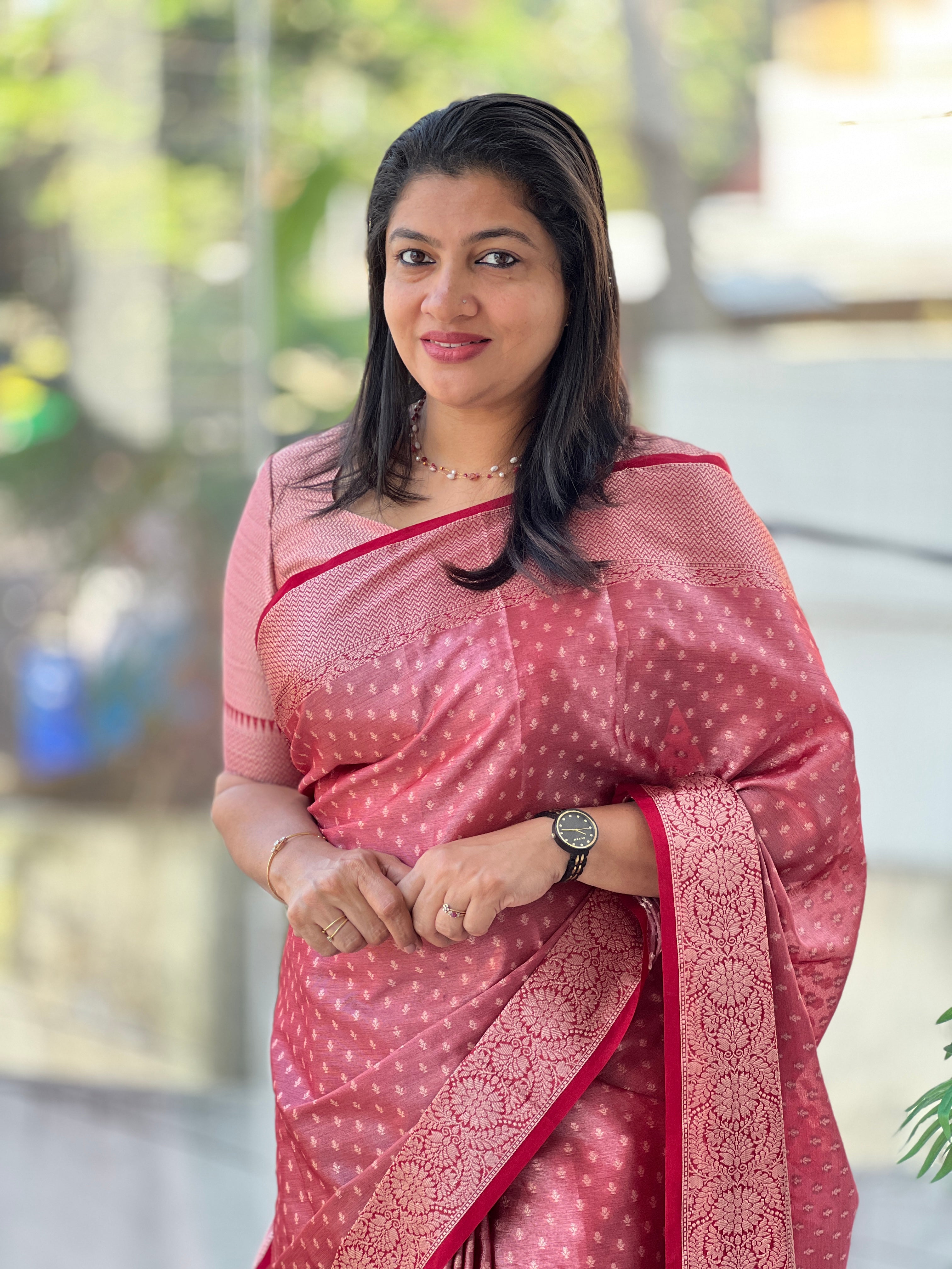 Zari Woven Semi Banarasi Saree | NN453