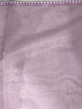 Floral & Leaf Machine Embroidery Shimmer Organza Saree |  BLD1449