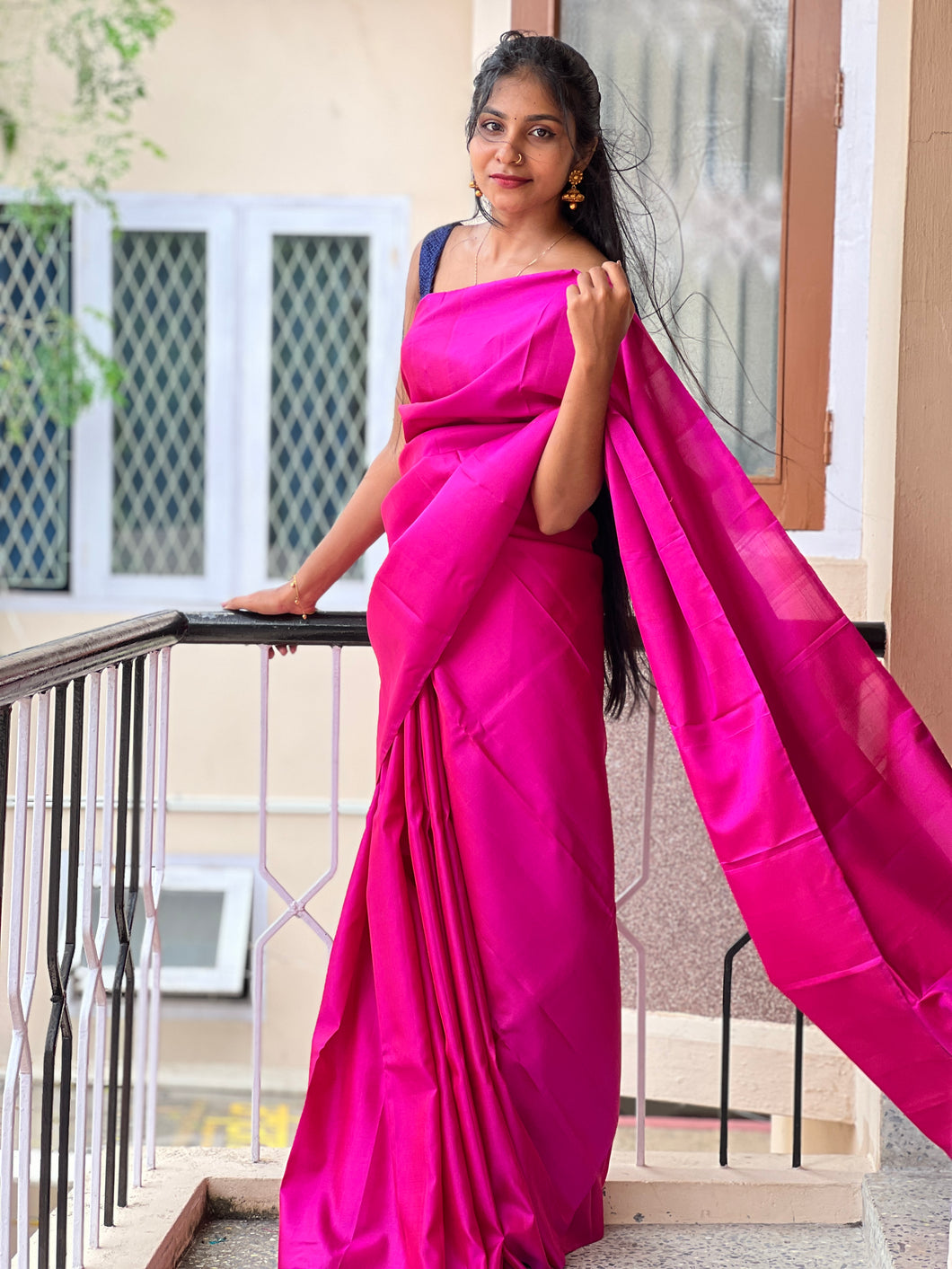 Plain Body Soft Silk Saree | SS952