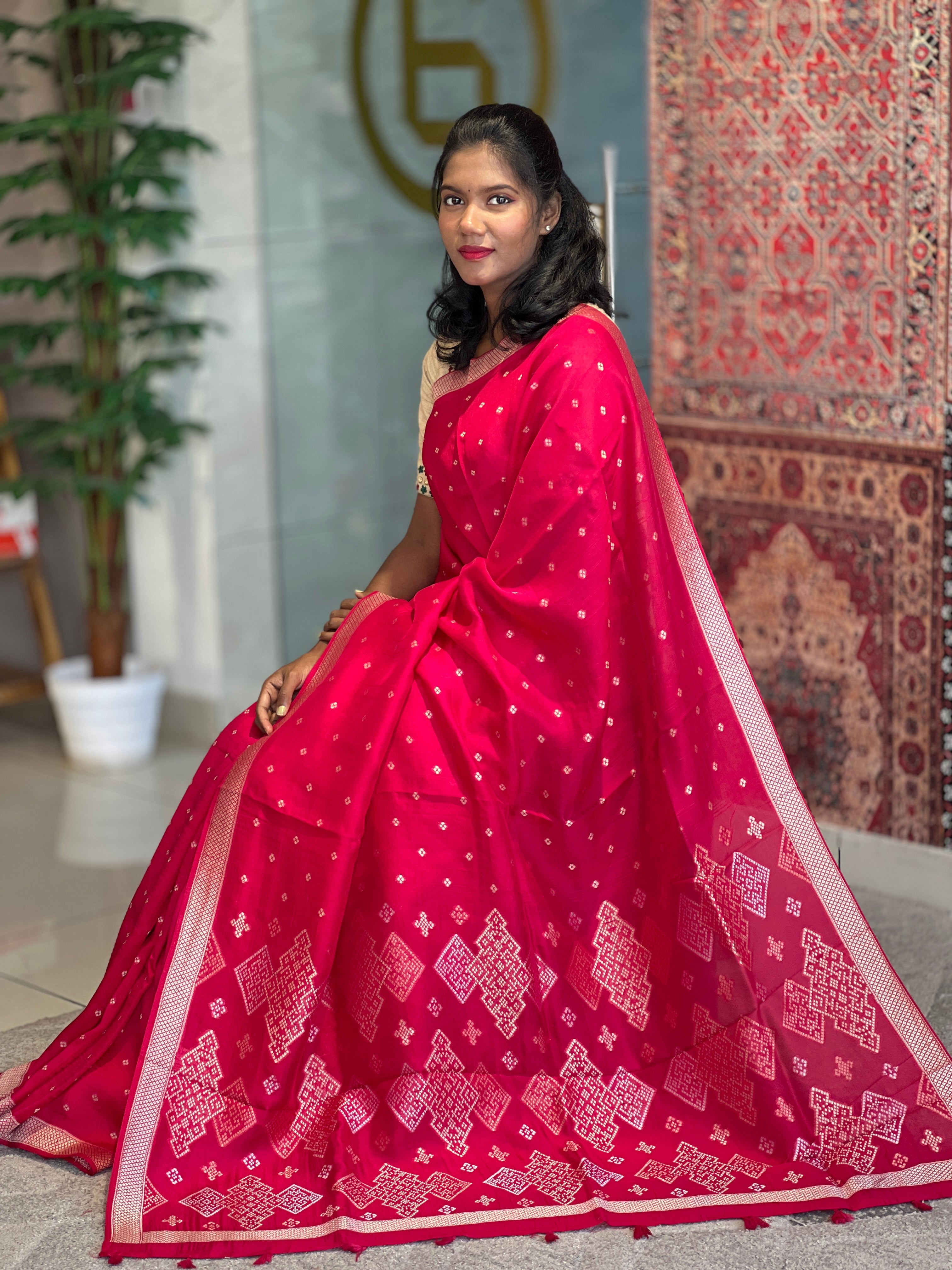 Buta Weaving Banarasi Silk Saree | DVS182