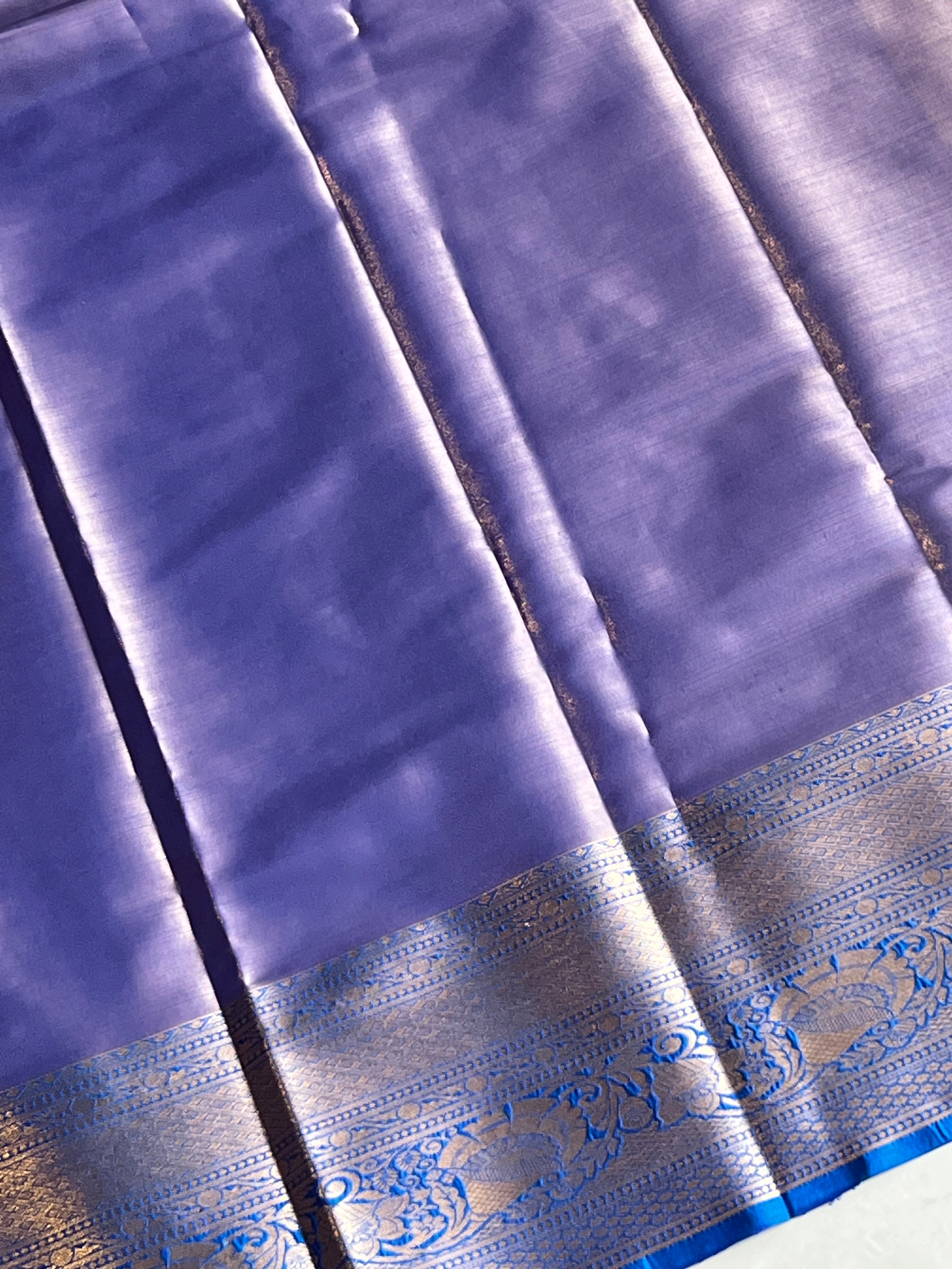 Geometric Patterned Traditional Banarasi Silk Saree | PMC127