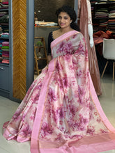 Floral Printed Chanderi Silk Saree | RGD184