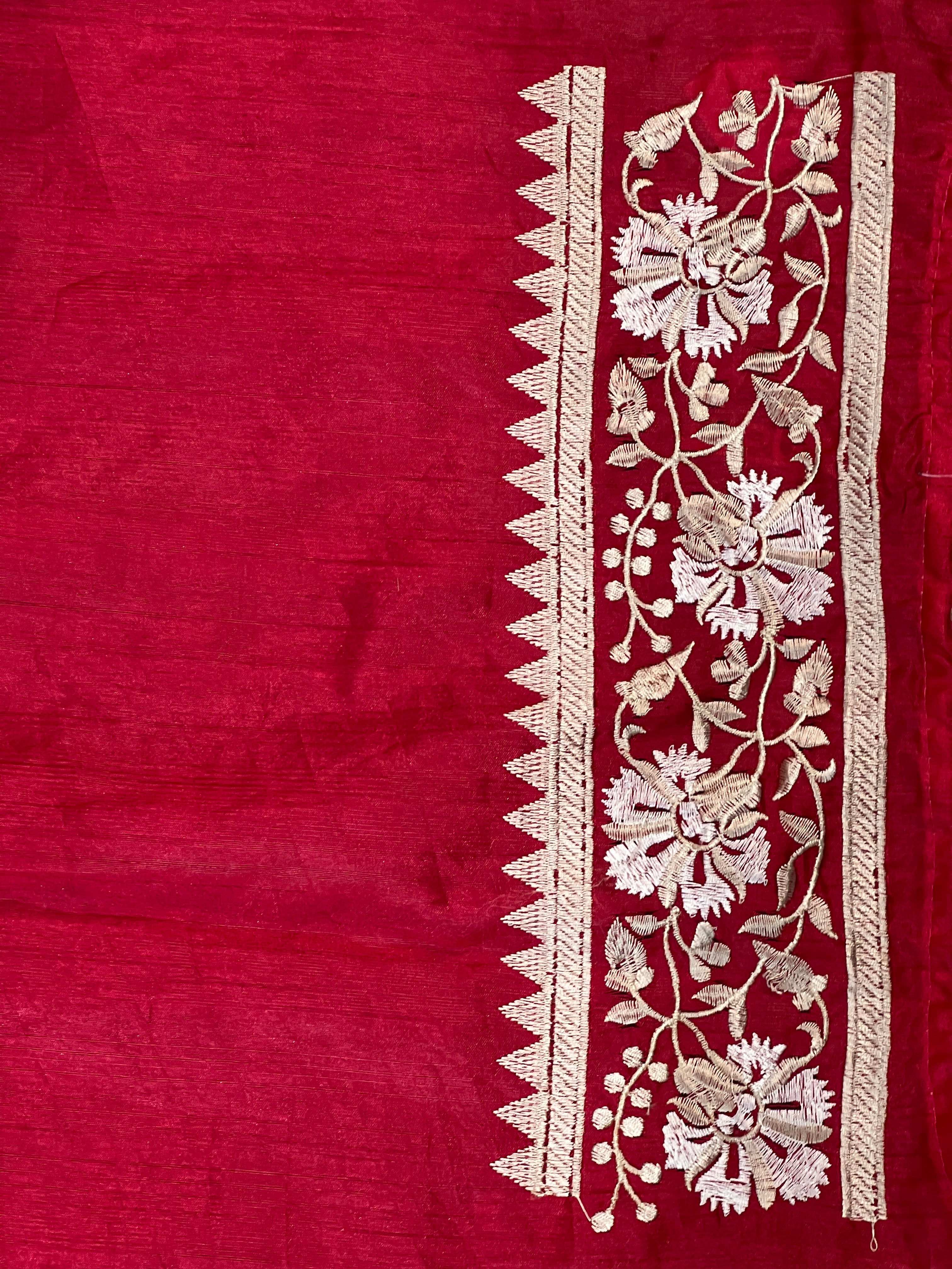 Floral Jaal Design Dola Silk Saree | RP561