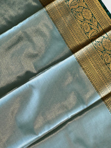 Diagonal Weaving Patterned Traditional Banarasi Silk Saree | PMC125