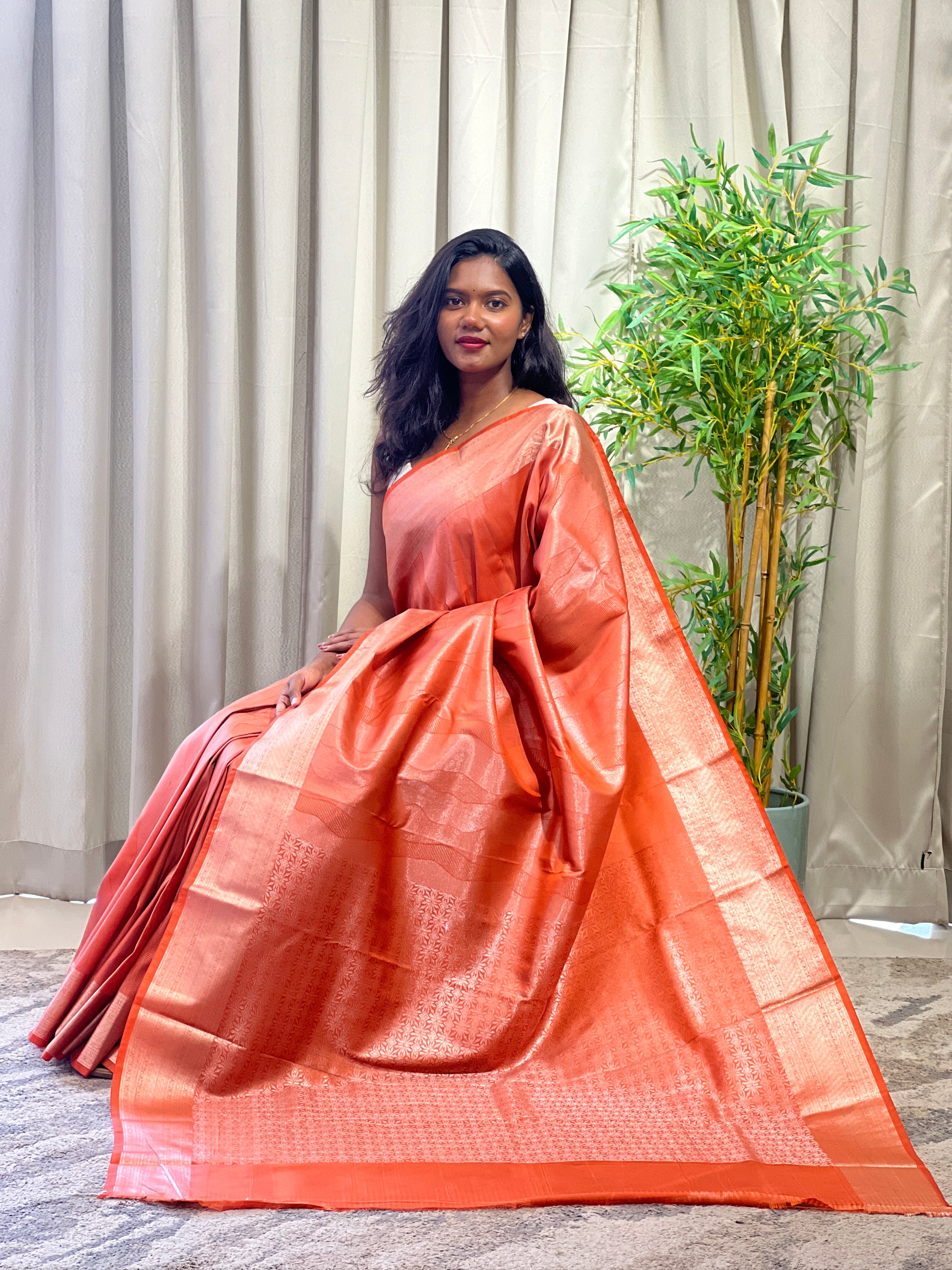 Abstract Pattern Soft Silk Saree | RVS304