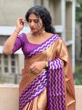 Zari Woven Floral Patterned Tissue Saree | NN158