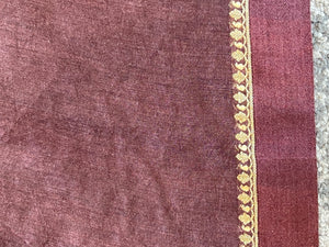 Floral Print With Kantha Highlighted Muga Tussar Saree | KSD244
