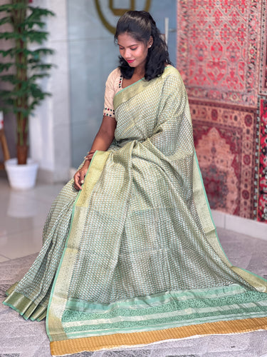 Digital Printed Chanderi Silk Saree  | SMC152