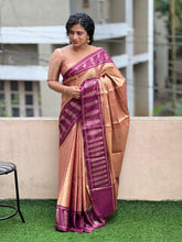 Leaf Patterned Tissue Saree | NN165