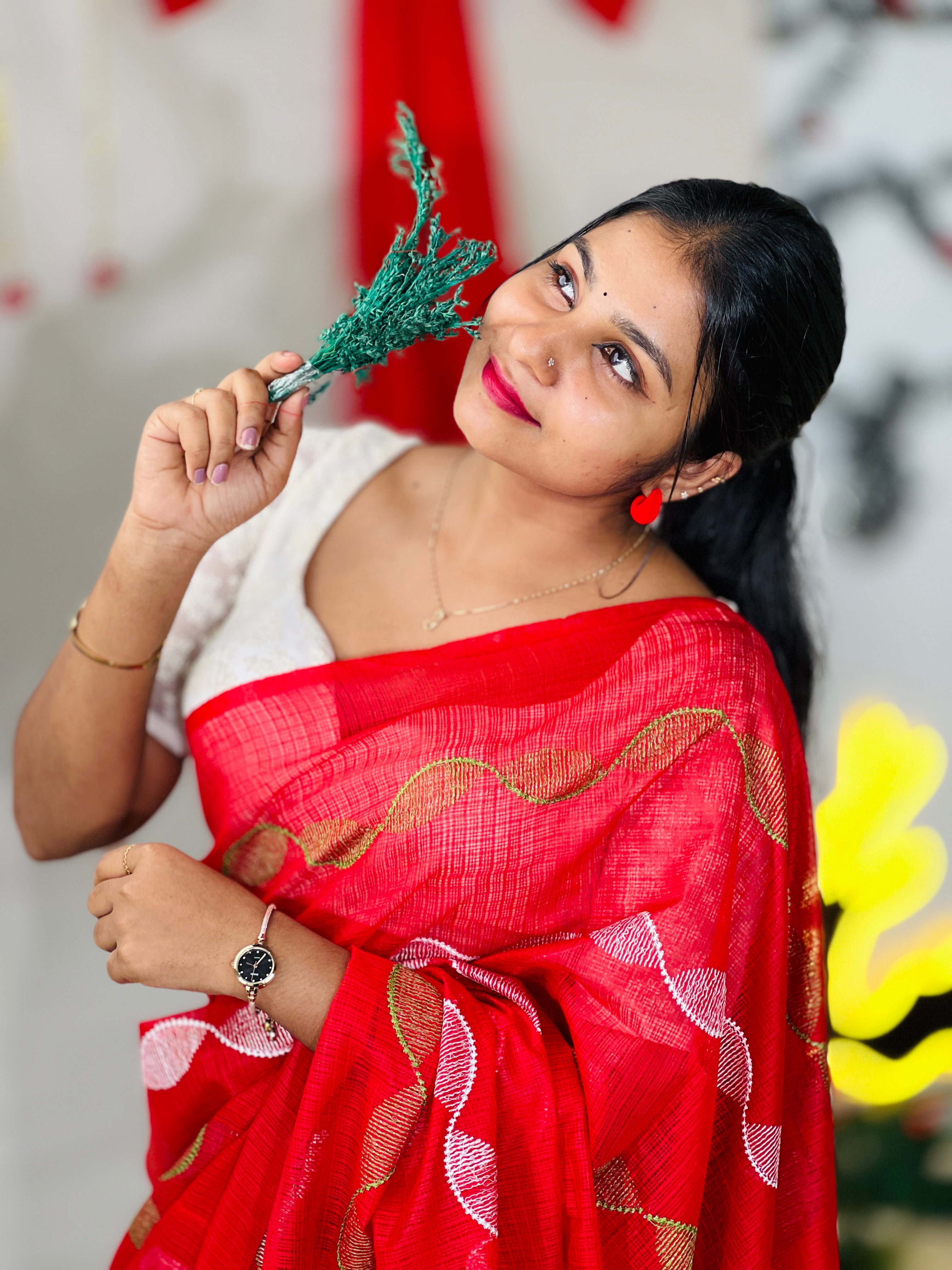 Machine Embroidery Kota Saree | NHH566