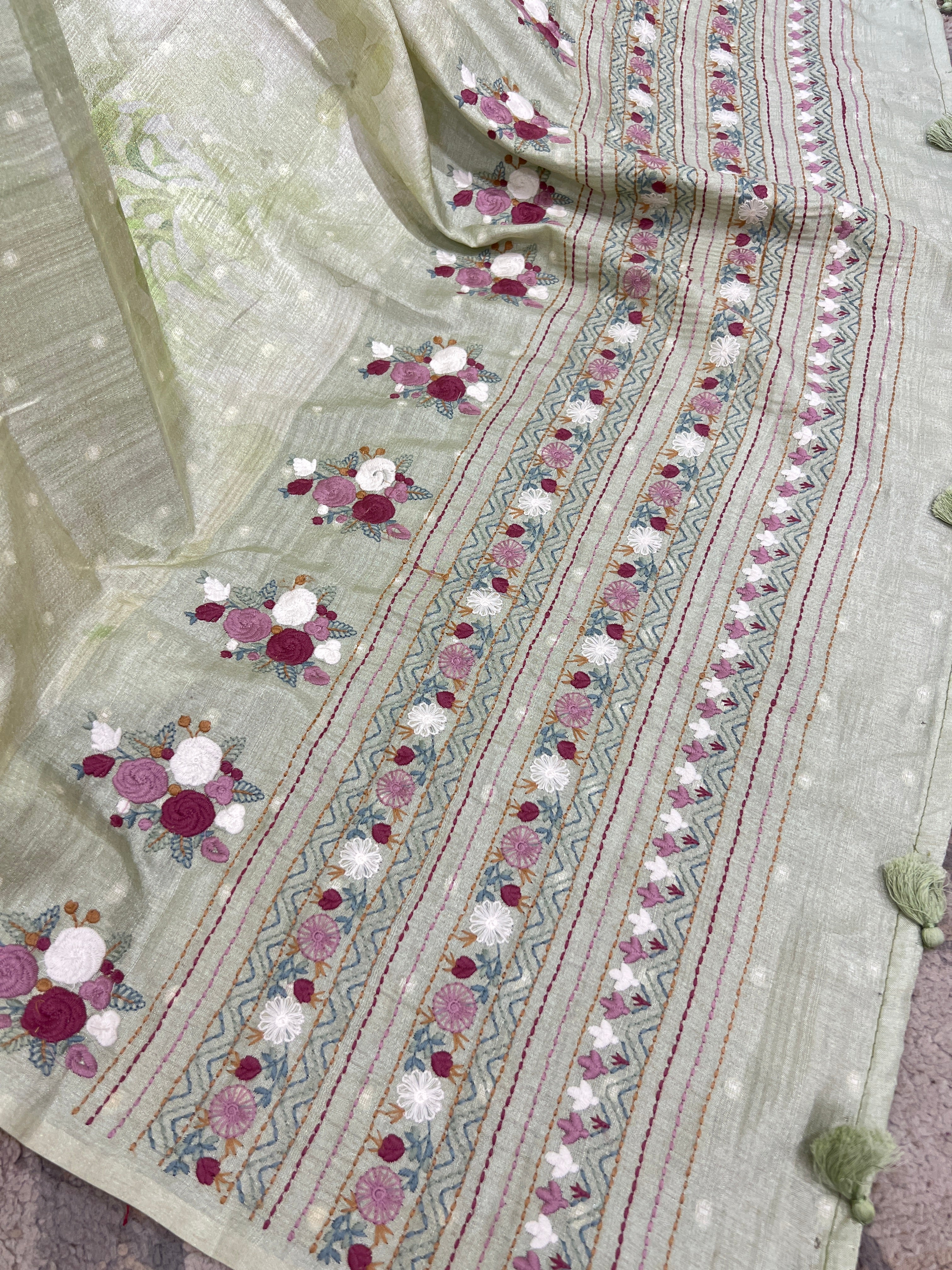 Digital Printed Semi Tussar Saree | YNG1480