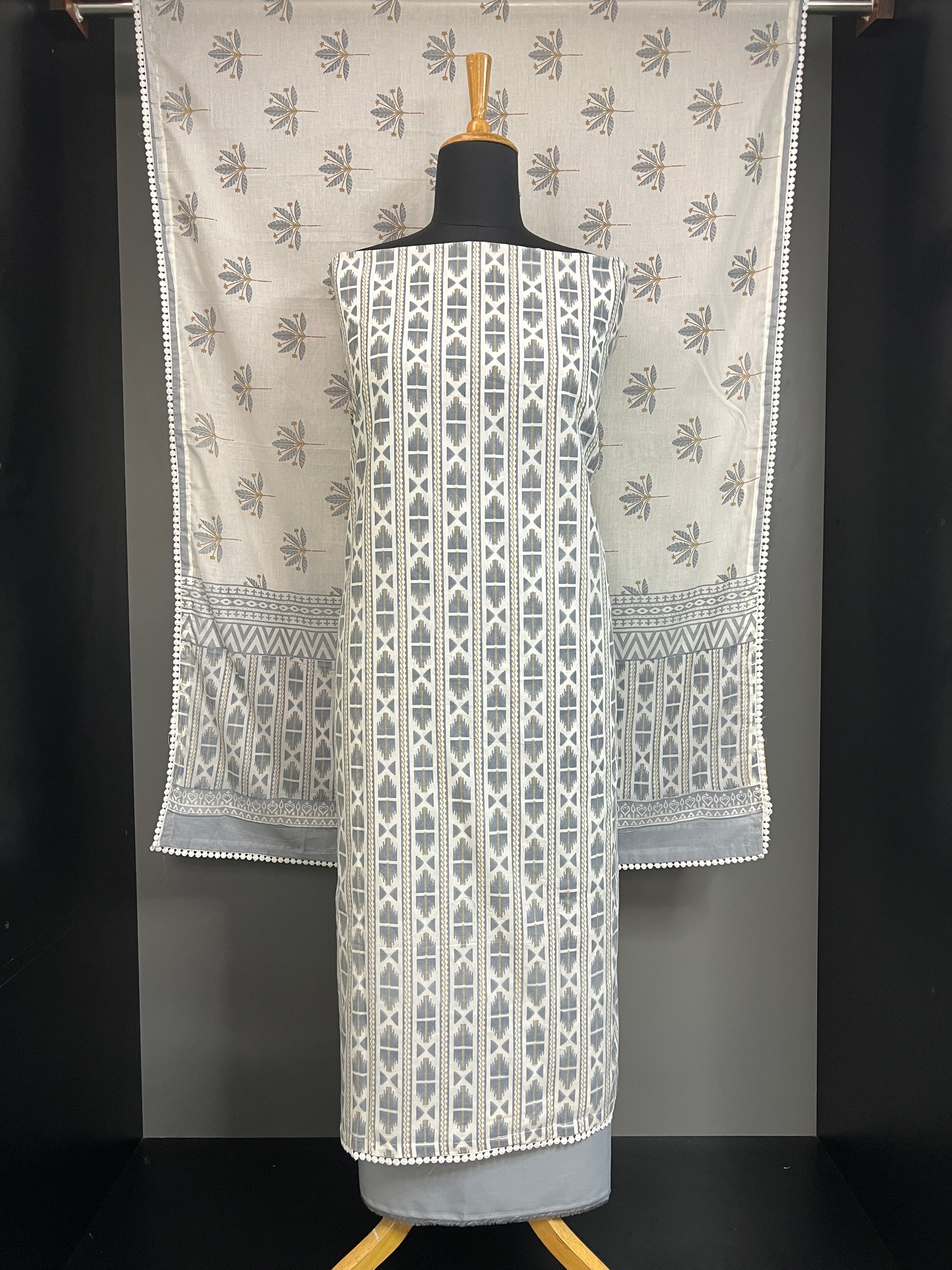 Printed Pattern Cotton Salwar Set | HE301