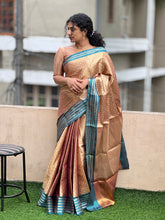 Geometric Patterned Tissue Saree | NN169