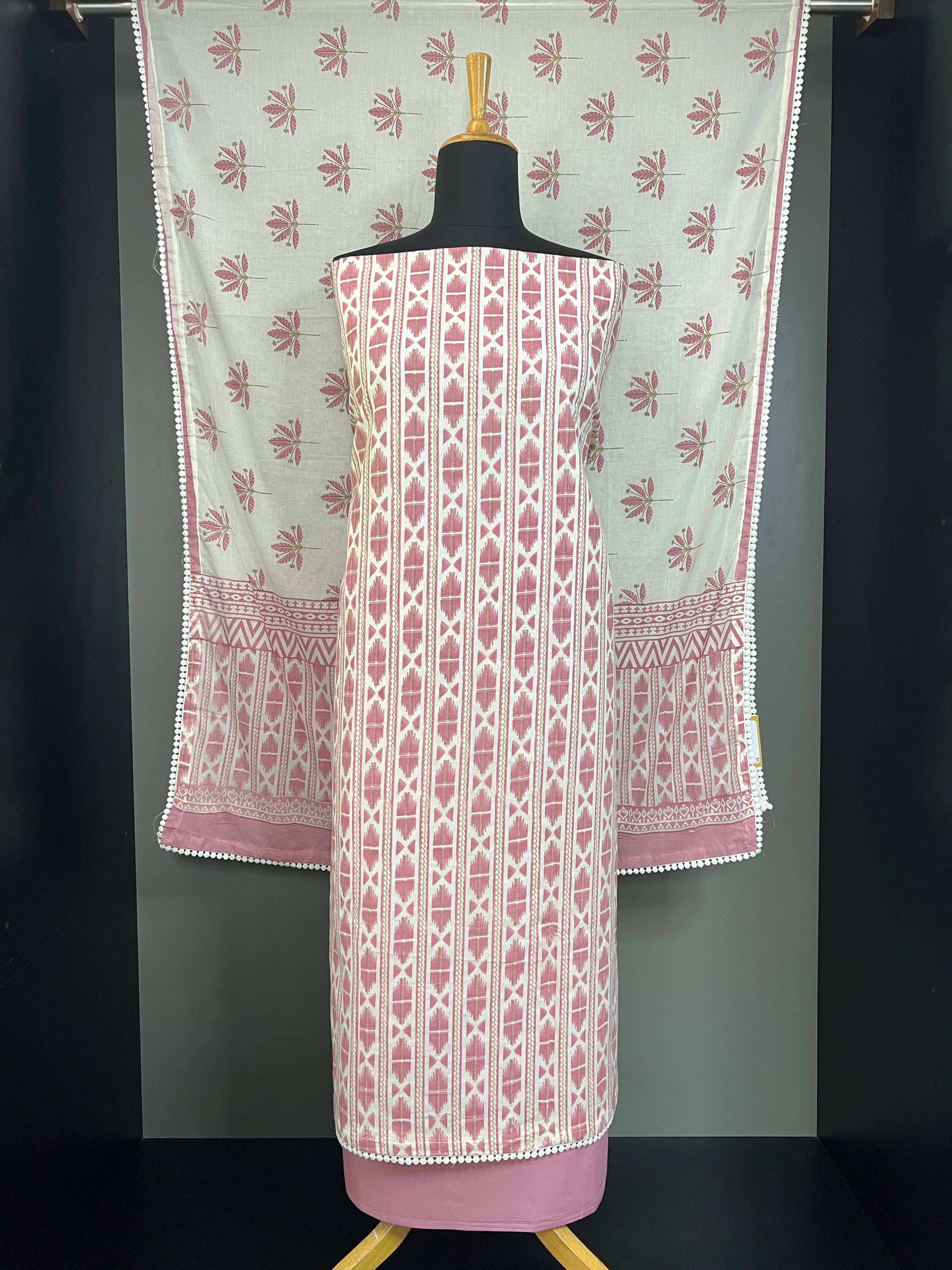 Printed Pattern Cotton Salwar Set | HE302