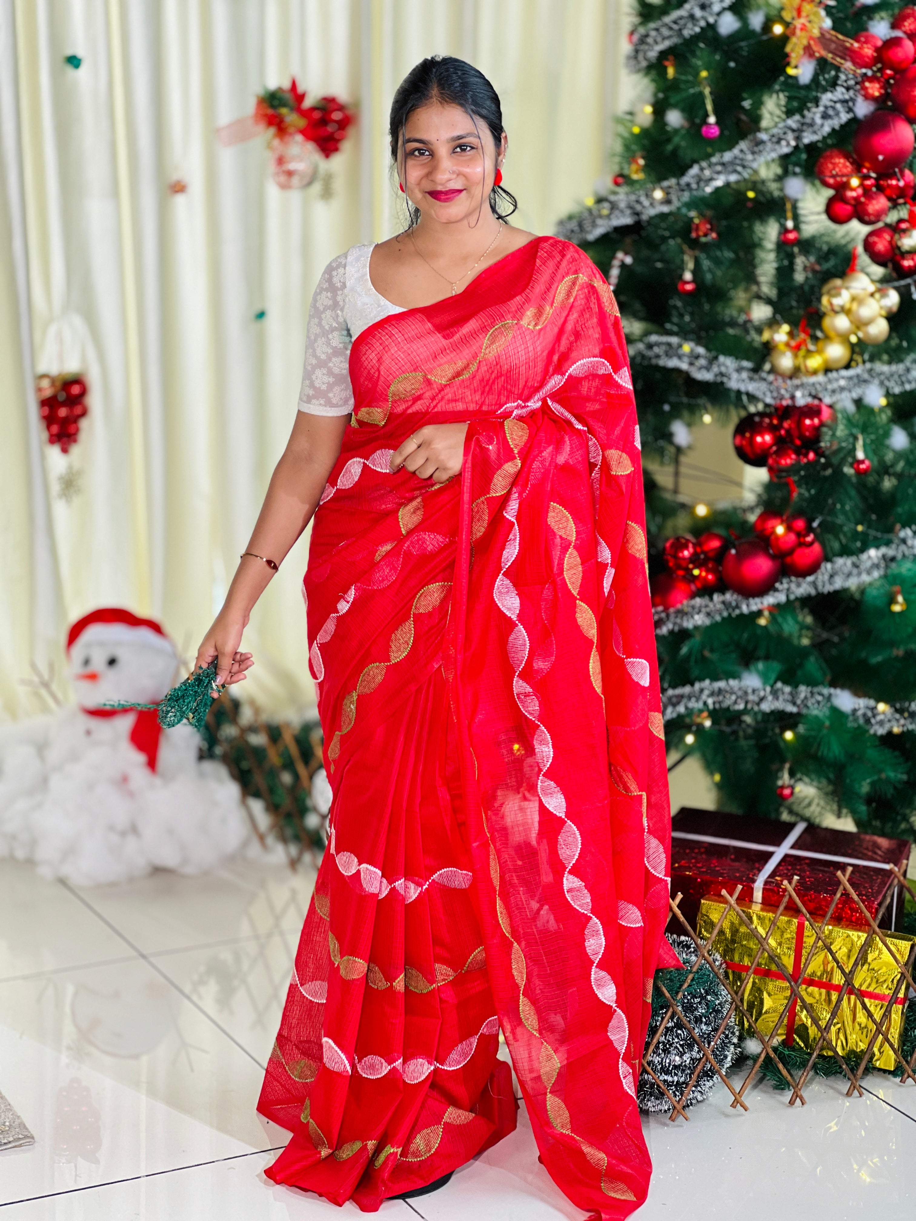 Machine Embroidery Kota Saree | NHH566