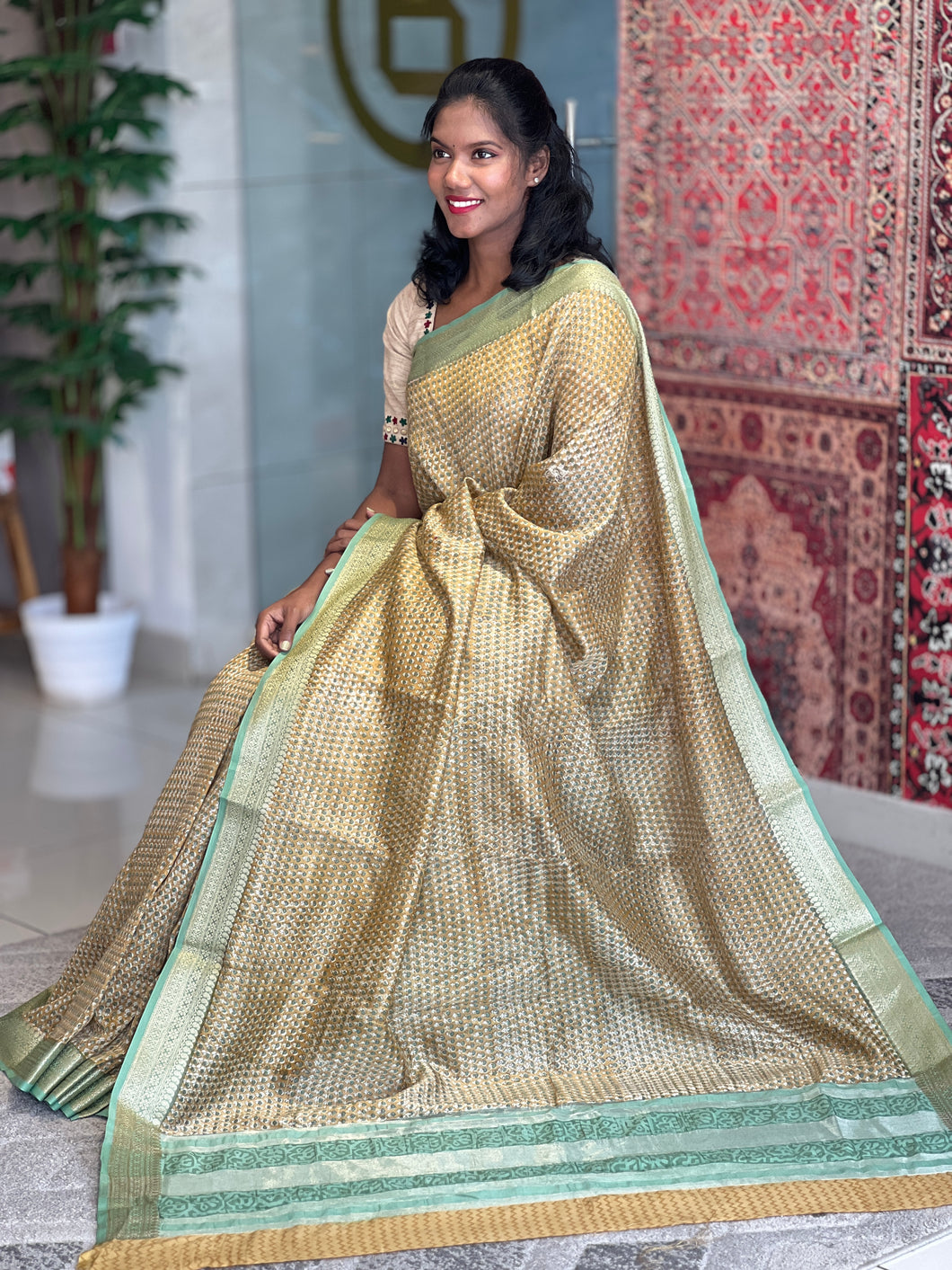 Digital Printed Chanderi Silk Saree | SMC149