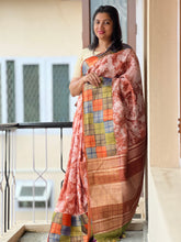 Floral Digital Printed Semi Silk Saree | SK242