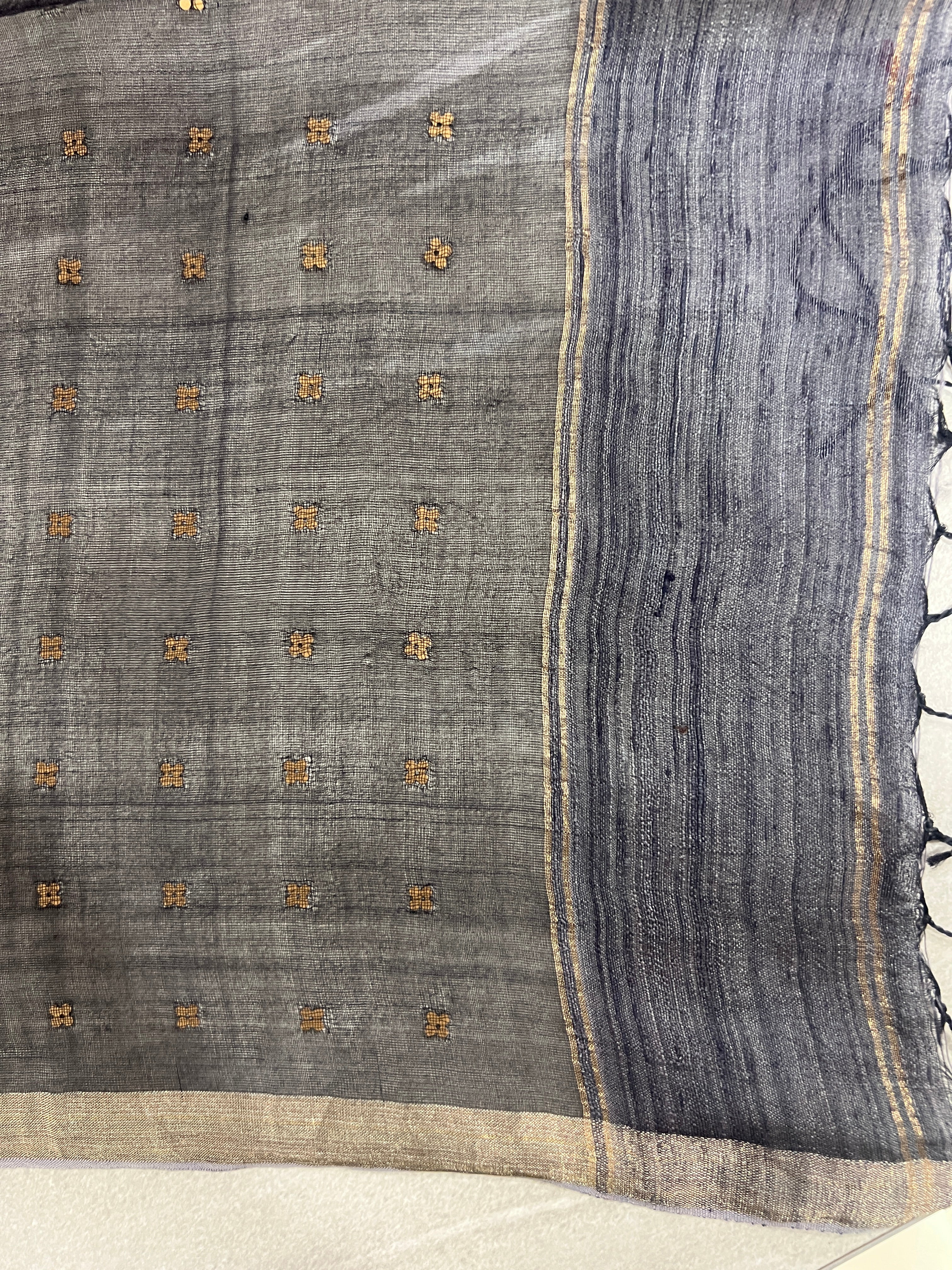 Metal Pital Detailed Pure Matka Saree | RGD625