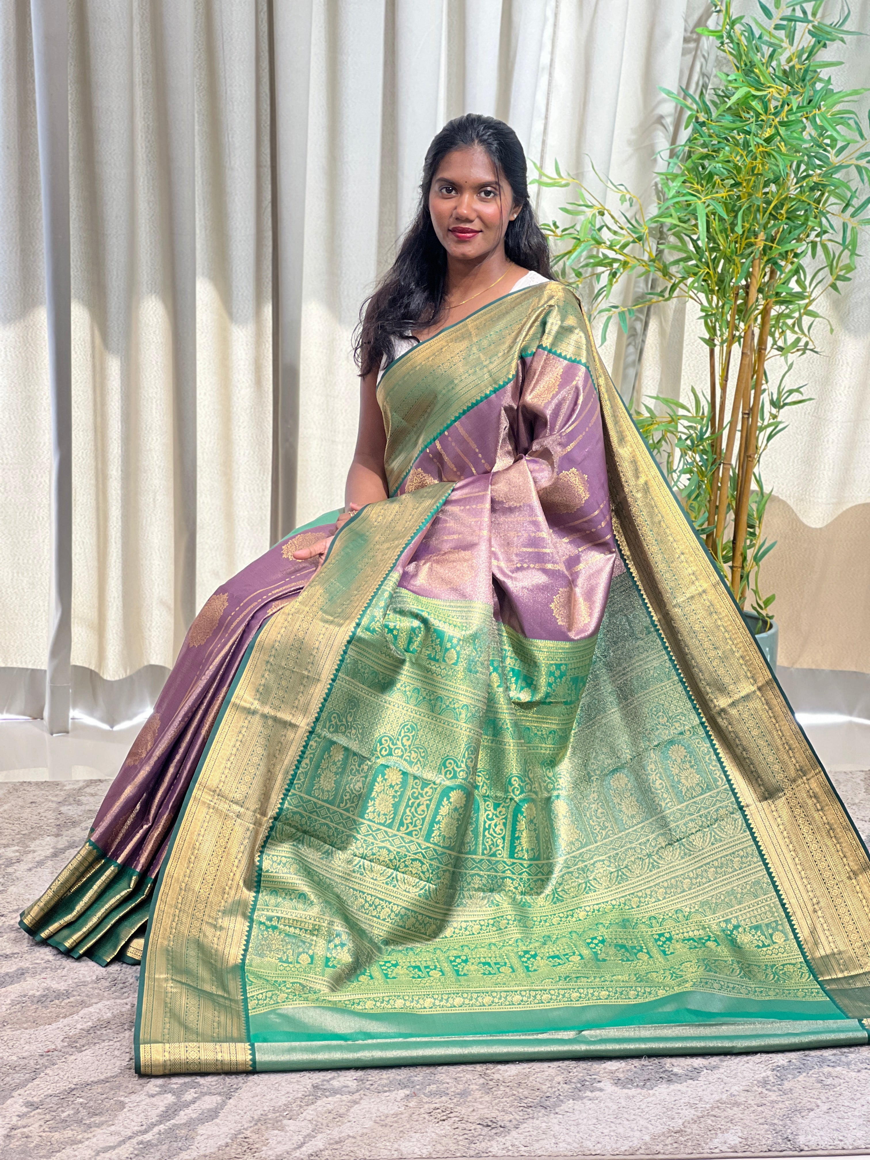 Floral Buta Pattern Soft Silk Saree | RVS359