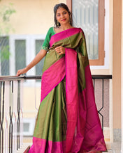 Brocade Weaving Semi Silk Saree | KF120